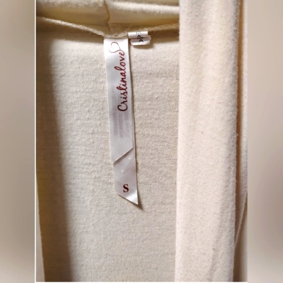 Cristina Love, Cream White Cardigan Size:Small - Picture 5 of 5
